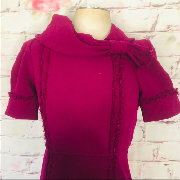 Marc by Marc Jacobs wrap neck wool sheath dress - Picture 7 of 8